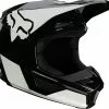Fox V1 Revn Black White Helmet - White - X-Large - Adult -Outlet Helmets Store FO258190182X p