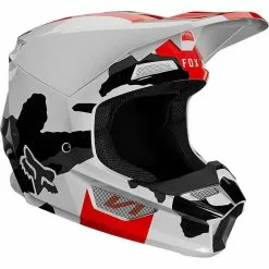 Fox V1 LE Berserker Camo Helmet - White - Small - Adult