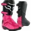 Fox 2022 Youth Comp Buckle Black Pink Boots -Outlet Helmets Store FO276892855 p