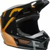 Fox 2022 V1 Skew ECE Helmet - Black/Gold - 2XL -Outlet Helmets Store FO279995952X