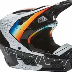Fox 2022 V3 Rs Realm Black White ECE Helmet