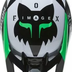 Fox 2022 V2 Nobyl White Black ECE Helmet - Unisex - X-Large -Outlet Helmets Store FO28019058XL 2