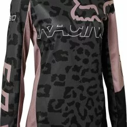 Outlet Helmets Store 4 Fox 2022 Womens 180 Skew Jersey - Black/Purple Haze - XL