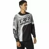 Fox Powerband Black Grey Long Sleeve Jersey - Black - Small - Adult -Outlet Helmets Store FO28912001S p