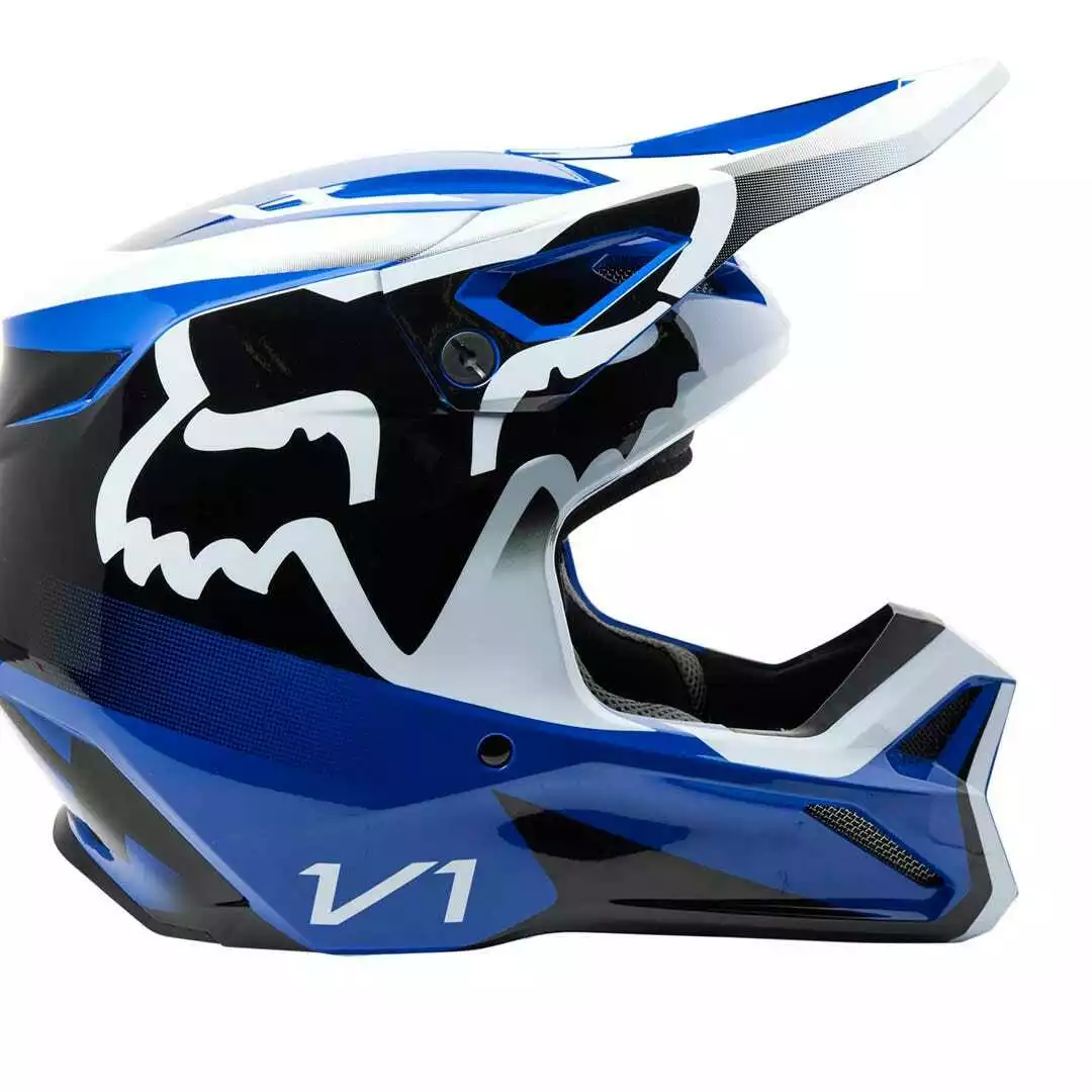 Fox 2023 V1 Leed Helmet - Blue/White/Black - 2XL 4 Fox 2023 V1 Leed Helmet - Blue/White/Black - 2XL - Image 2