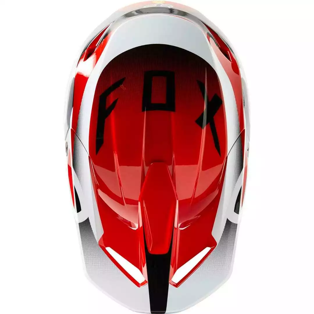 Fox 2023 V1 Leed Helmet - Flo Red - S 6 Fox 2023 V1 Leed Helmet - Flo Red - S - Image 4