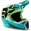 Fox 2023 V1 Leed Helmet - Teal - M -Outlet Helmets Store FO29657176M p