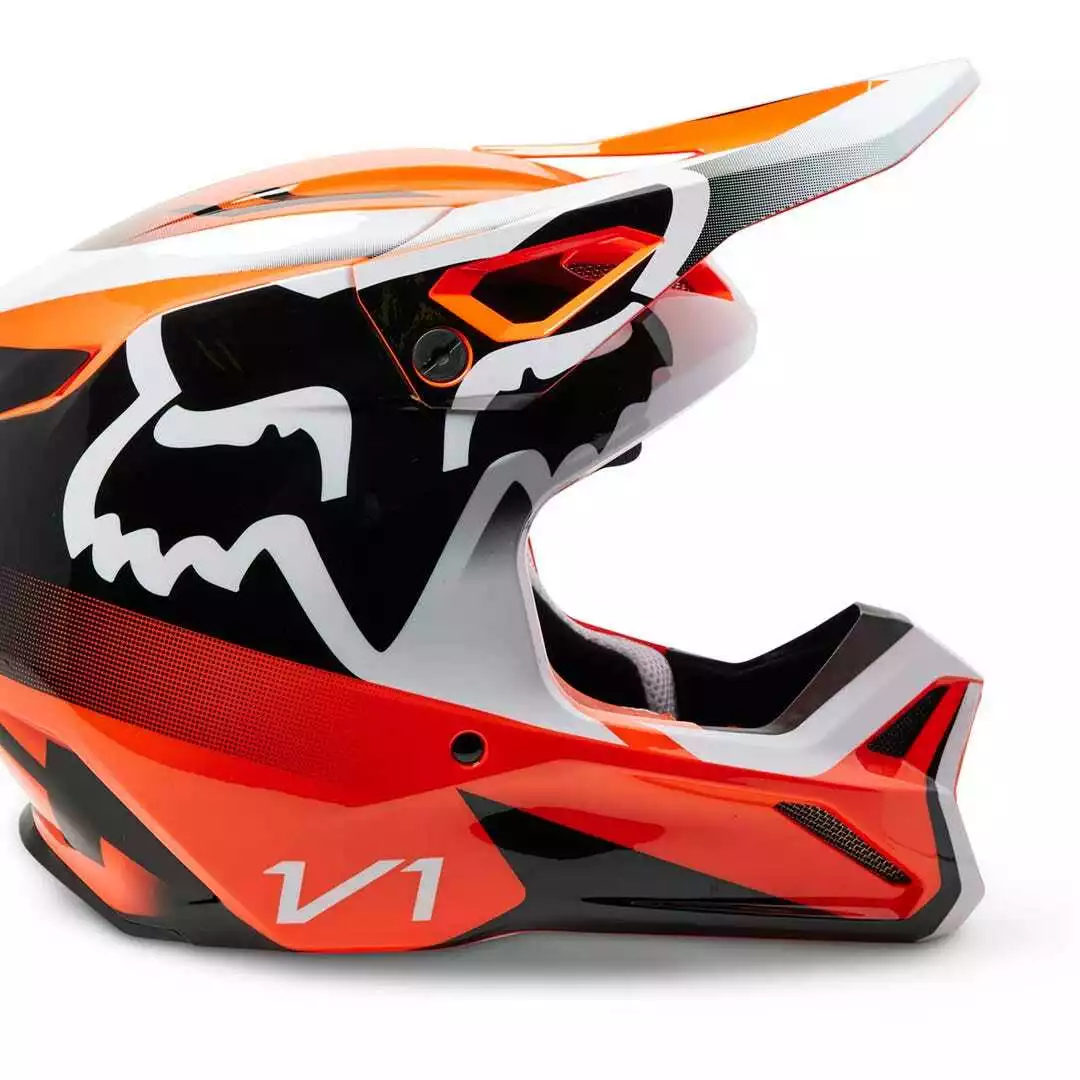 Fox 2023 V1 Leed Helmet - Fluro Orange - M 4 Fox 2023 V1 Leed Helmet - Fluro Orange - M - Image 2