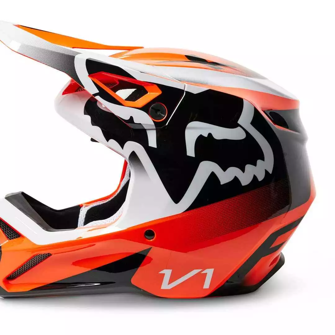 Fox 2023 V1 Leed Helmet - Fluro Orange - M 5 Fox 2023 V1 Leed Helmet - Fluro Orange - M - Image 3