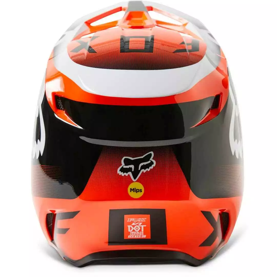 Fox 2023 V1 Leed Helmet - Fluro Orange - M 8 Fox 2023 V1 Leed Helmet - Fluro Orange - M - Image 6