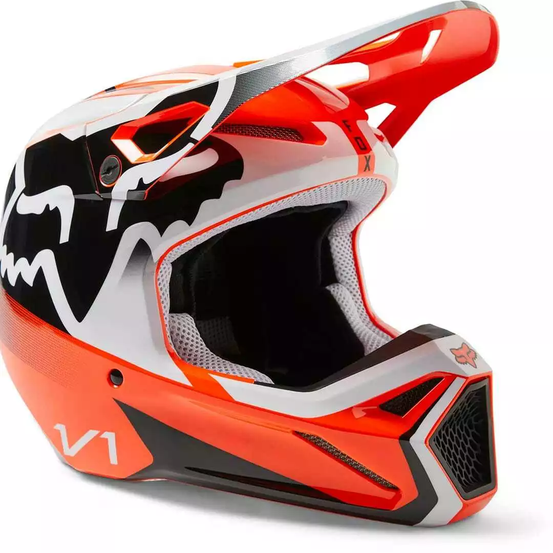 Fox 2023 V1 Leed Helmet - Fluro Orange - M 3 Fox 2023 V1 Leed Helmet - Fluro Orange - M