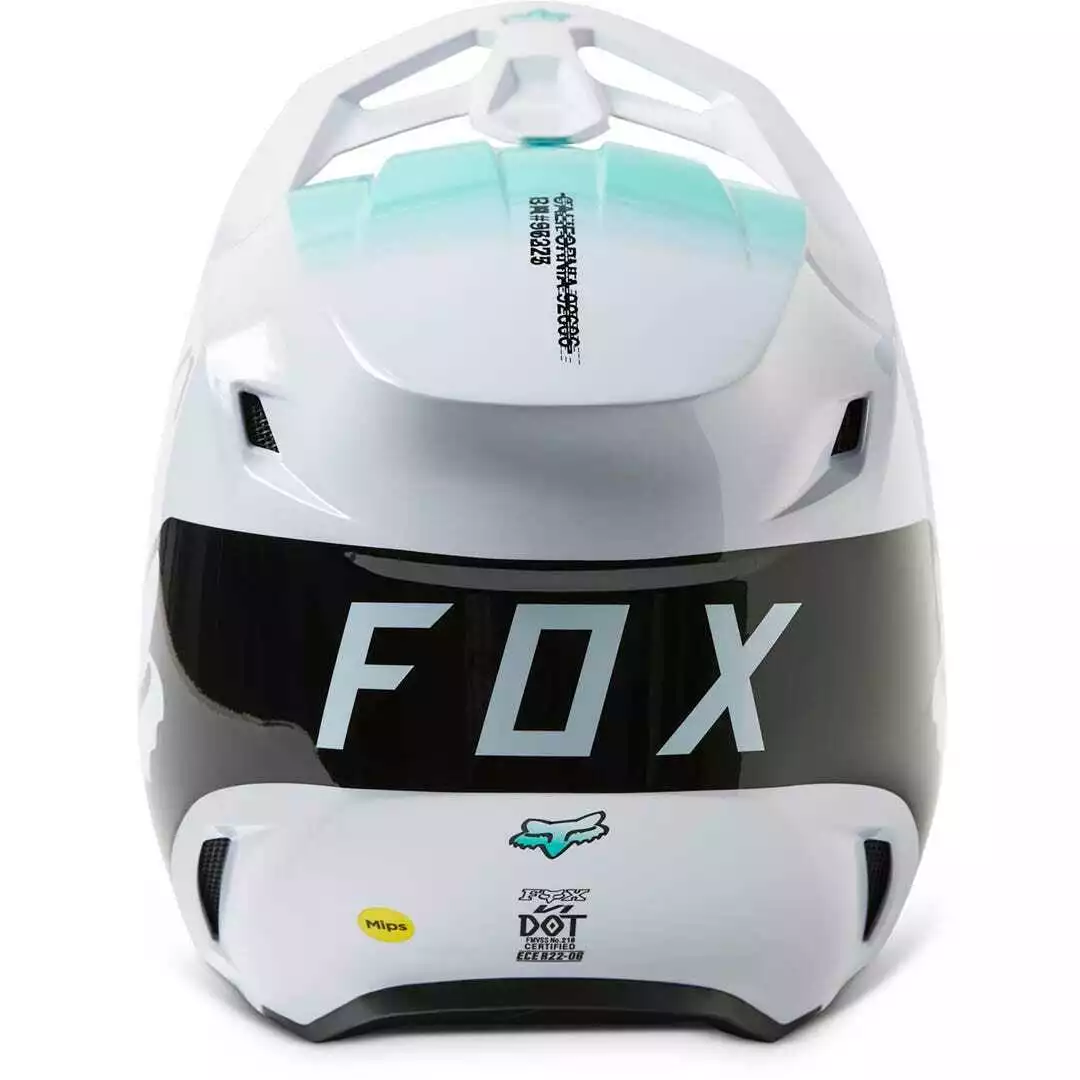 Fox 2023 V1 Toxsyk Helmet - White - M 8 Fox 2023 V1 Toxsyk Helmet - White - M - Image 6