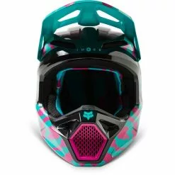 Fox 2023 V1 Nuklr Helmet - Teal/Pink/Black - L -Outlet Helmets Store FO29663176L p 4