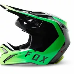 Fox 2023 V1 Dpth Helmet - Black/Green - 2XL -Outlet Helmets Store FO296650012X p 2