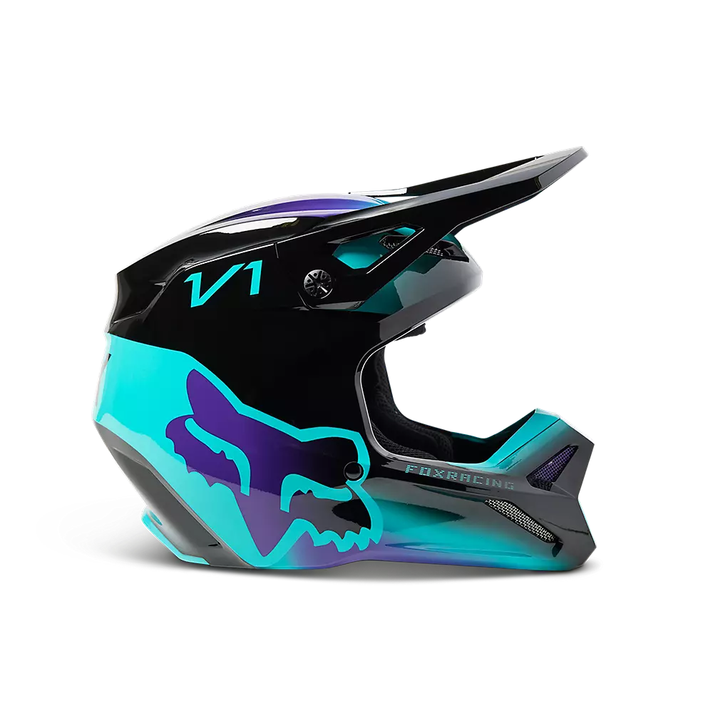 Fox 2023 V1 Toxsyk Youth Helmet - Black - L 5 Fox 2023 V1 Toxsyk Youth Helmet - Black - L - Image 3