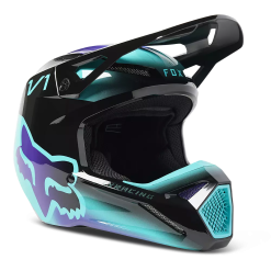 Fox 2023 V1 Toxsyk Youth Helmet - Black - L