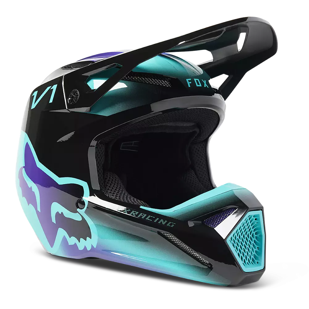 Fox 2023 V1 Toxsyk Youth Helmet - Black - L 3 Fox 2023 V1 Toxsyk Youth Helmet - Black - L
