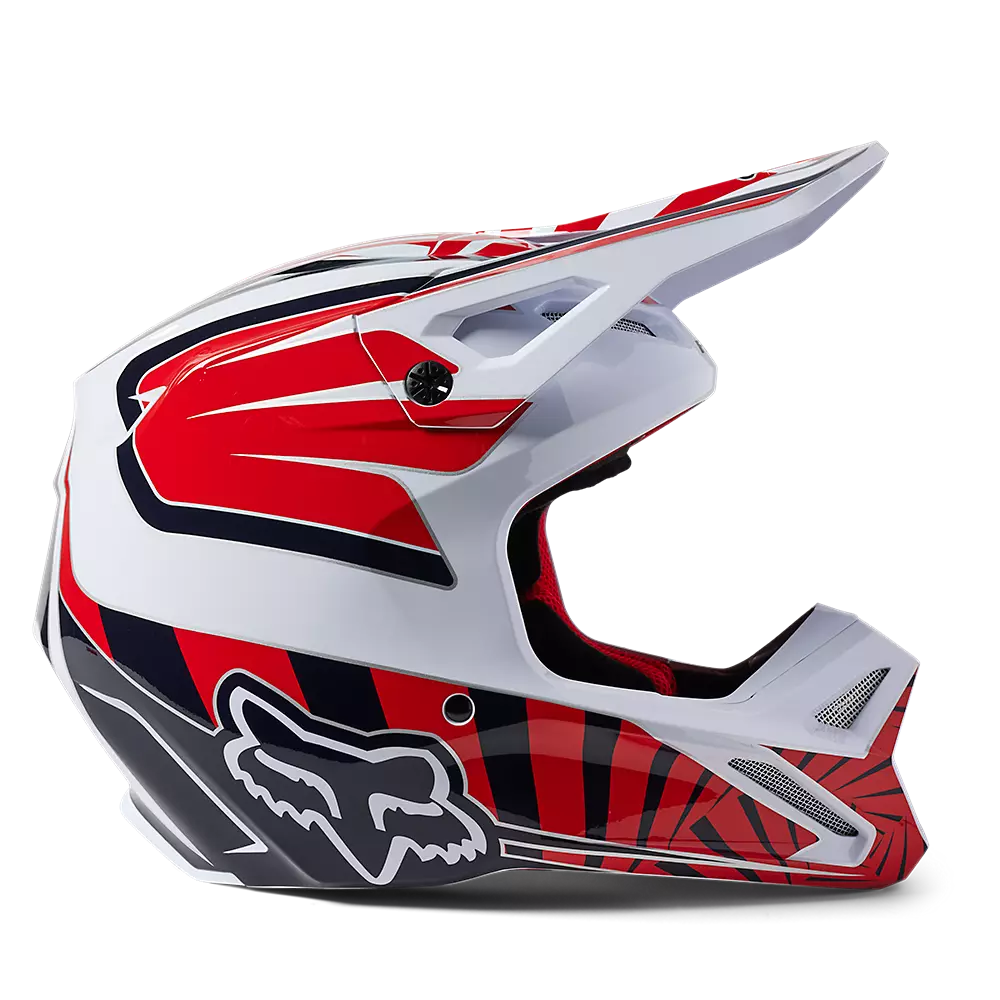 Fox 2023 V1 Goat Youth Helmet - Red - L 4 Fox 2023 V1 Goat Youth Helmet - Red - L - Image 2