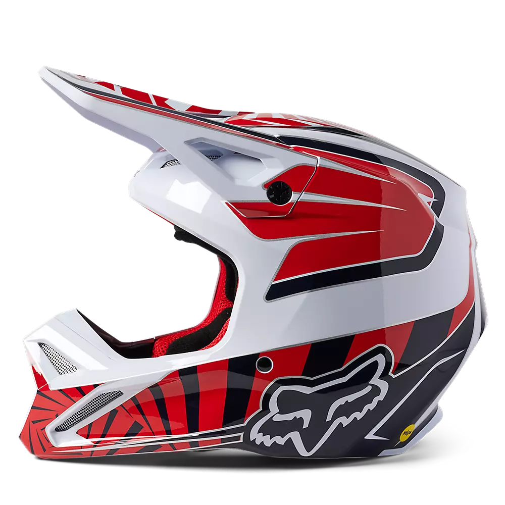 Fox 2023 V1 Goat Youth Helmet - Red - L 5 Fox 2023 V1 Goat Youth Helmet - Red - L - Image 3