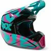 Fox 2023 V1 Nuklr Youth Helmet - Teal/Pink - M -Outlet Helmets Store FO29735176M