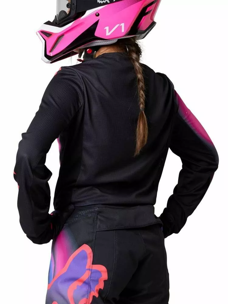 Fox 2023 Womens 180 Toxsyk Jersey - Black/Pink - L 5 Fox 2023 Womens 180 Toxsyk Jersey - Black/Pink - L - Image 3