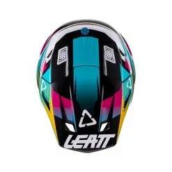 Leatt 2022 Moto 8.5 Aqua Helmet & Goggles Kit - Unisex - Small - Adult - Aqua -Outlet Helmets Store L1022010111 2
