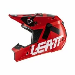 Leatt 2022 Youths Moto 3.5 Black Red Helmet - Unisex - Medium - Youth - Black/Red -Outlet Helmets Store L1022010230 3