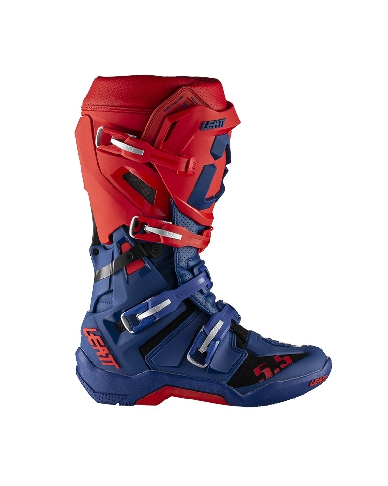 Leatt 5.5 Flexlock Boots - Royal/Red - 9 3 Leatt 5.5 Flexlock Boots - Royal/Red - 9