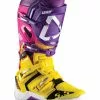 Leatt 5.5 Flexlock United Boots - Yellow/Pink/Purple - 43 -Outlet Helmets Store L3021100102