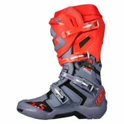 Leatt 2022 5.5 Flexlock Graphene Boots - Unisex - 9 - Adult - Grey -Outlet Helmets Store L3022060112 5