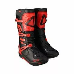 Leatt 2022 3.5 Black Red Boots - Unisex - 8 - Adult - Black/Red