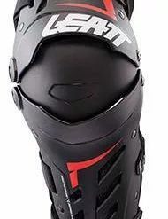 Leatt Dual Axis Black Red Knee Guard - Unisex - Small/Medium - Adult - Black/Red