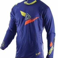 Leatt GPX 5.5 Ultraweld Blue Lime Jersey - Blue/Lime Medium