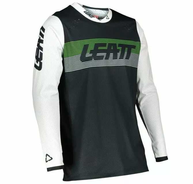 Leatt 2022 Moto 4.5 Lite Black Jersey - Unisex - Small - Adult - Black 4 Leatt 2022 Moto 4.5 Lite Black Jersey - Unisex - Small - Adult - Black - Image 2