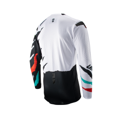 Leatt 2023 Moto 5.5 Ultraweld Tiger Jersey - Black/White - M -Outlet Helmets Store L5023030801 1