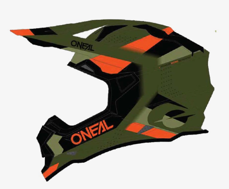 Oneal 2023 2 Series Spyde Helmet - Green/Black/Orange - M 3 Oneal 2023 2 Series Spyde Helmet - Green/Black/Orange - M