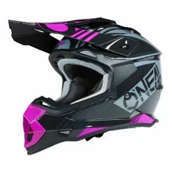 Oneal 2022 Youth 2 Series Rush V.22 Black Pink Helmets - Unisex - Small - Youth - Black/Pink