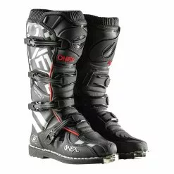 Outlet Helmets Store 12 Oneal 2023 Element Squadron Black Grey Boots - Unisex - 7 - Adult - Black/Grey