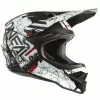 Oneal 2022 3 Series Scarz V.22 Black White Red Helmet - Unisex - Large - Adult - Black/White/Red -Outlet Helmets Store ON0627254