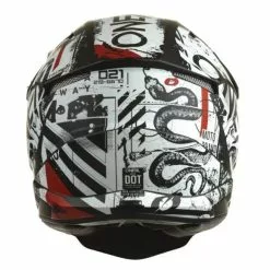 Oneal 2022 3 Series Scarz V.22 Black White Red Helmet - Unisex - Large - Adult - Black/White/Red -Outlet Helmets Store ON0627254 3