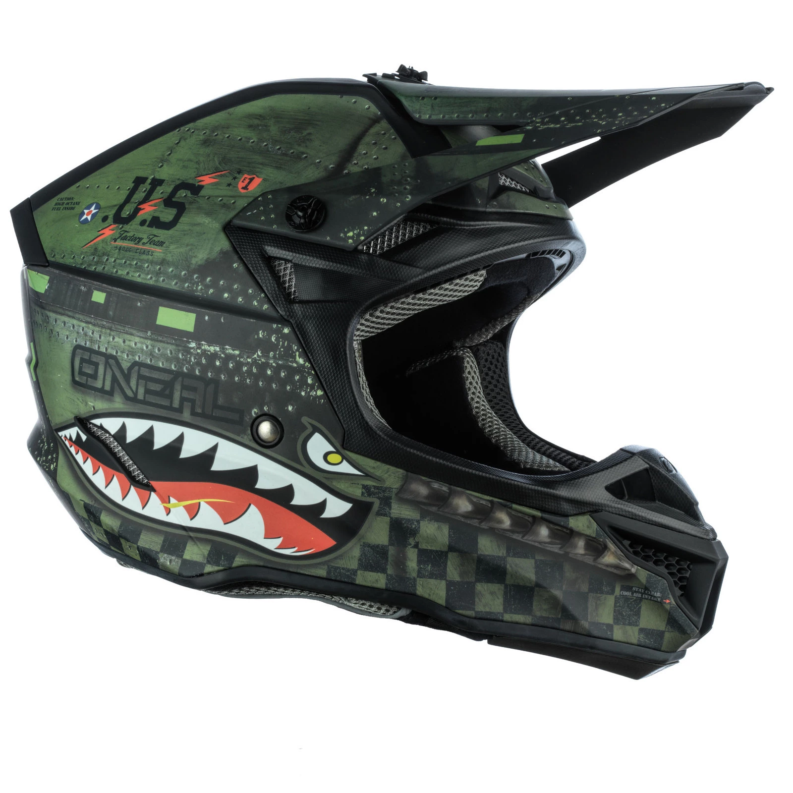 Oneal 5 Series Warhawk Black Green Helmet 3 Oneal 5 Series Warhawk Black Green Helmet