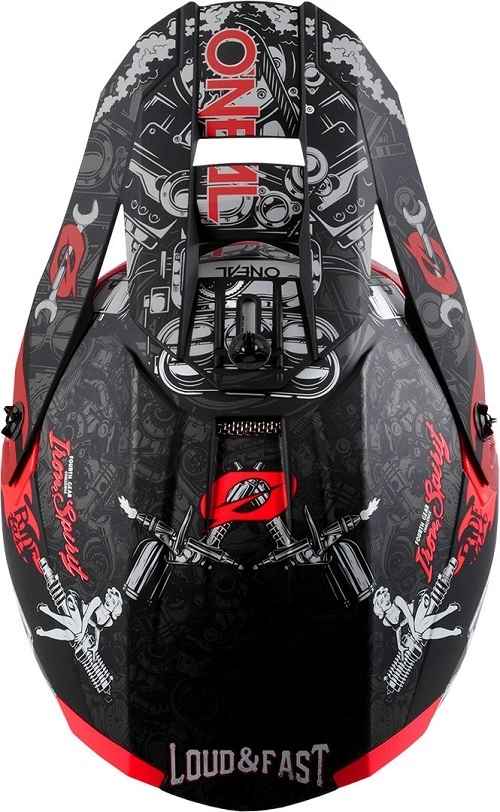 Oneal 5 Series Hotrod Black And Red Helmet 5 Oneal 5 Series Hotrod Black And Red Helmet - Image 3
