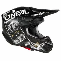 Oneal 2023 5 Series Attack Helmet - Black/White - XS -Outlet Helmets Store ON0628170 p 2