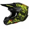 Oneal 2023 5 Series Attack Helmet - Black/Yellow - XS -Outlet Helmets Store ON0628181