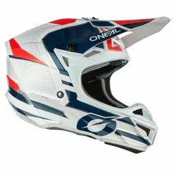 Oneal 5 Series Sleek Helmet - White/Blue/Red - S