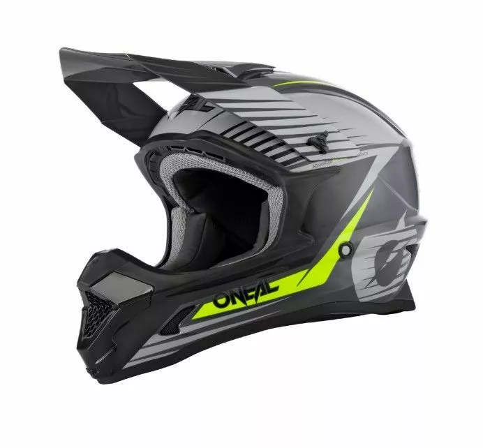 Oneal 2023 1 Series Stream Grey Neon Yellow Helmet 4 Oneal 2023 1 Series Stream Grey Neon Yellow Helmet - Image 2