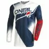 Oneal 2022 Element Racewear V.22 Blue White Red Jersey - Unisex - Small - Adult - Blue/White/Red -Outlet Helmets Store ONE003012
