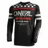 Oneal 2023 Youth Element Squadron Black Grey Jersey - Unisex - X-Small - Youth - Black/Grey -Outlet Helmets Store ONE003411