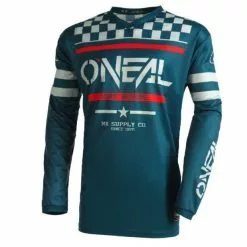 Oneal 2022 Element Squadron V.22 Teal Grey Jersey - Unisex - Small - Adult - Teal/Grey