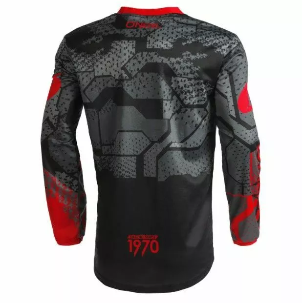 Oneal 2022 Youth Element Camo V.22 Black Red Jersey - Unisex - Small - Youth - Black/Red 4 Oneal 2022 Youth Element Camo V.22 Black Red Jersey - Unisex - Small - Youth - Black/Red - Image 2